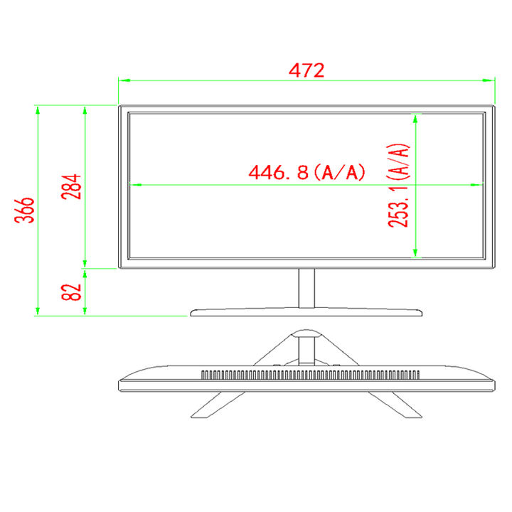 HD CCTV Monitor 21 Inch LCD Screen 1080P CCTV Security Surveillance