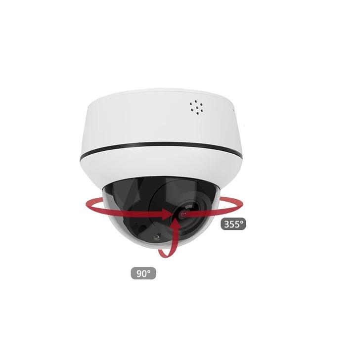 HD Surveillance AI Tracking Mini Speed Dome IP Outdoor PTZ Camera 5MP with Audio