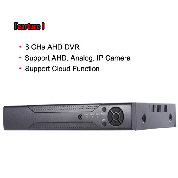 HOT Sales High Quality  8Ch Network  dvr software download  AHD  dvr 8 Channel