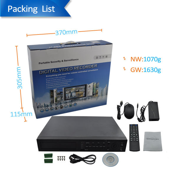 High Quality 1080p FULL 4CH HD SDI CCTV DVR