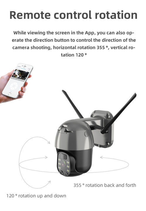High Quality 4.0Megapixel Battery 4G Solar Power Full Color IP Pan&Tilt Outdoor CCTV Camera with 15600mA Efficient Manufacturing
