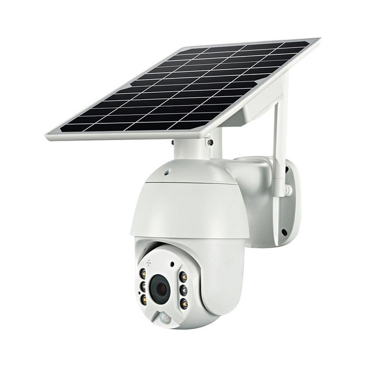 High Quality 4.0Megapixel Battery Wifi Solar power Double lights IP Pan&Tilt Camera with 15600mA battery