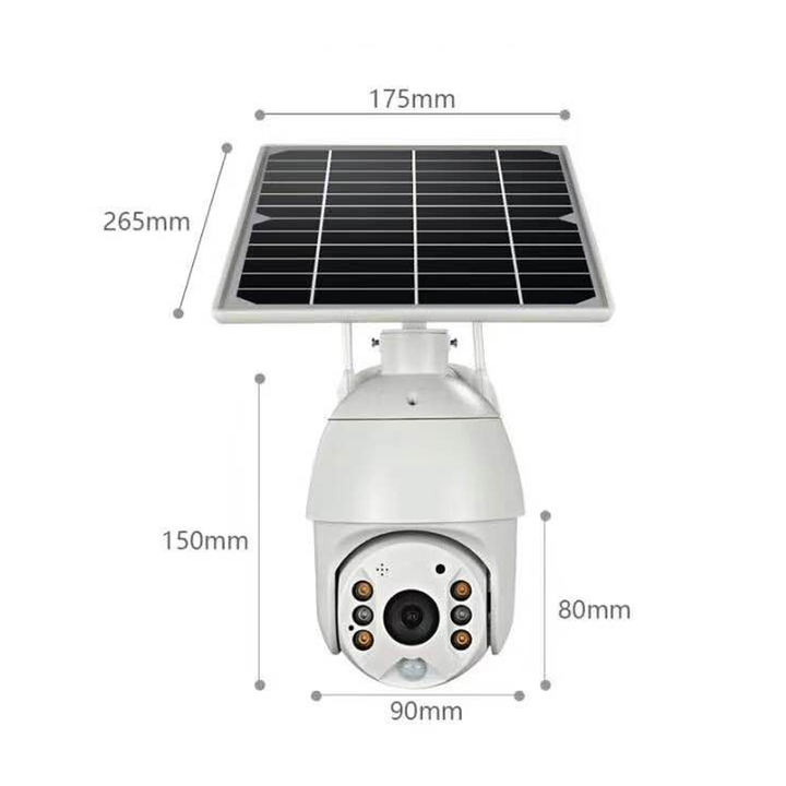 High Quality 4.0Megapixel Battery Wifi Solar power Double lights IP Pan&Tilt Camera with 15600mA battery