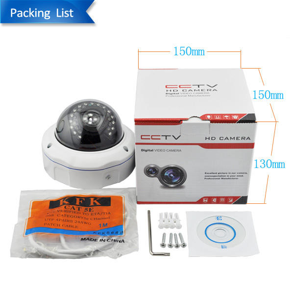 High Quality H.265 4K 12.0Megapixel(SSC359+Sony IMX577@30fps) IR Vanderpfoof Dome IP Camera China Production Hub