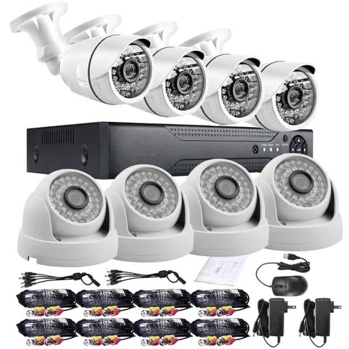 Home Security 8ch AHD cameras Kit cctv camera system