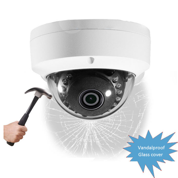 Hot Sale 4K 8MP Security POE Vandalproof Cover Dome Metal Network POE Camera With Audio China Exporter Custom Solutions