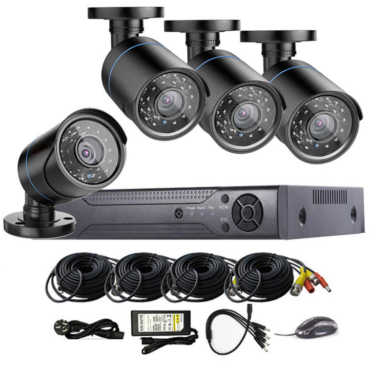 Hot Sale! 4ch 1080P Economic H.264 DVR System Support Mobile Phone View,Easy to use CCTV Security Recordable Camera System