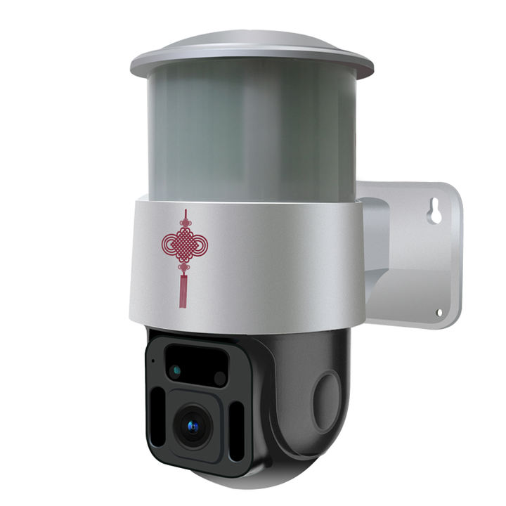Hot Selling 2.0Megapixels TUYA Solar Power Floodlight Wifi Pan &tilt  IP Camera OEM Wholesale