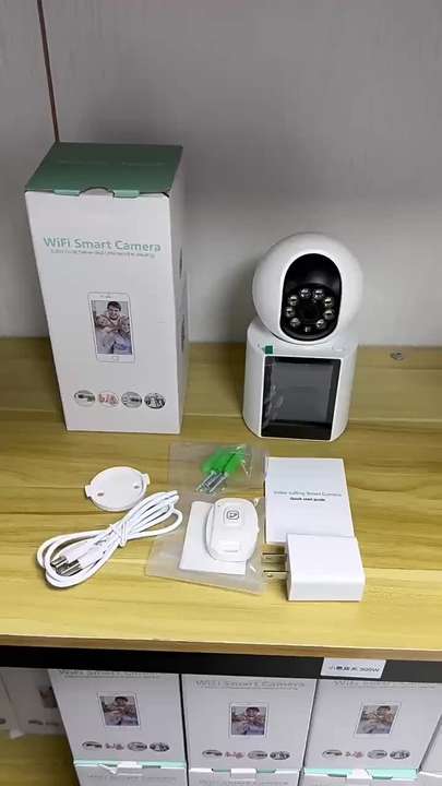 ICSEE 3MP WIFI Camera 2.8 Inch Screen One Button Click Video Call Camera Home Security Baby Monitor