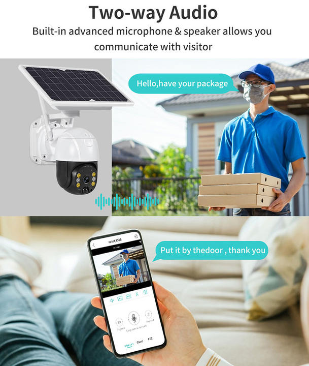 ICSEE Smart Solar Power Wifi  Battery IP Wifi 4G SIM Card Security Ptz 3MP Wireless Camera