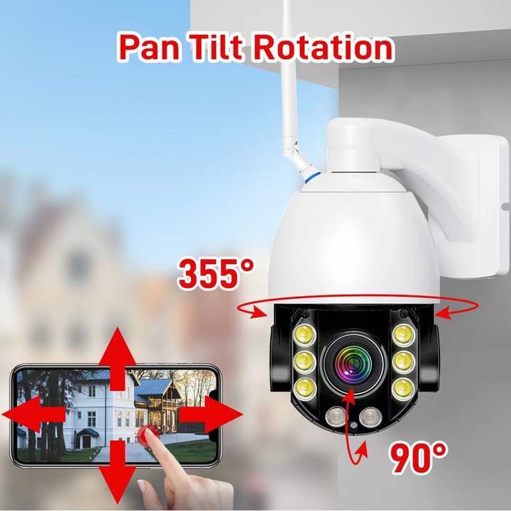 ICsee 8mp wifi 18x optical zoom camera outdoor ptz night vision full color 2.4g wireless home seucirty cctv camera