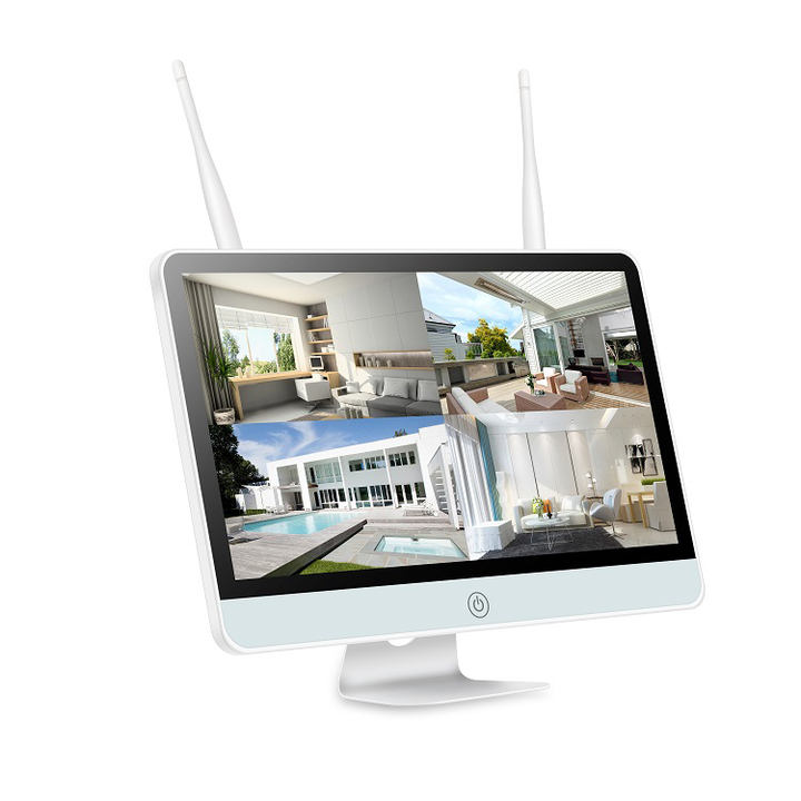 IP-pro 3.0Megapixel 4 CH Wifi  NVR Kits IP Bullet Full Color CCTV Network Active Cameras with 15.6 inch Screen China Factory Direct Export