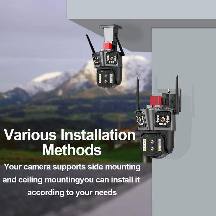 IPC360 Home APP 10X ZOOM 8K PTZ 16MP Wireless 4 Lens Home Security Outdoor Network IP WiFi Camera Full Color Audio Recording Wholesale B2B Pricing