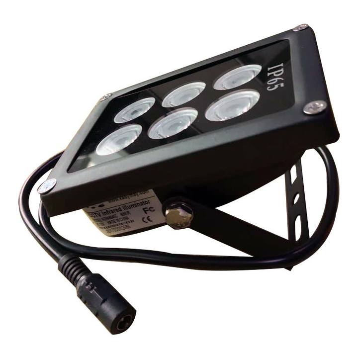 IR Distance 6pcs 42mil array LED CCTV Infrared 850nm Long Range IR Illuminator Factory to Consumer