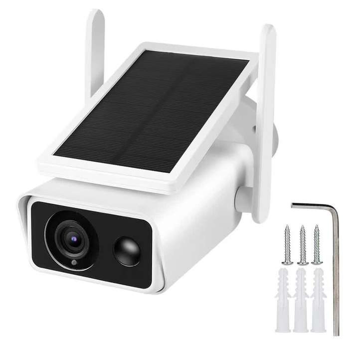 Icsee 2.0Megapixel Ip Camera Wifi Surveillance Camera De Surveillance Solaire