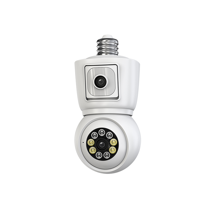 Icsee  Bullet PT Dome linkage NVR Kit WIFI  CCTV Bulb Camera  Audio intercom Camera kit