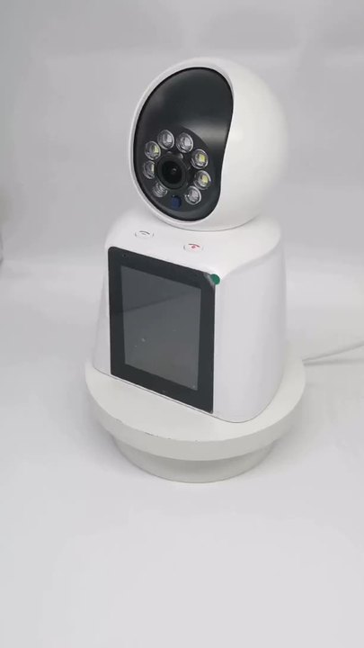 Icsee Video Call Smart Wifi IP Camera 2.4 Screen Monitor 3MP Rotate Indoor PTZ Camera Baby Monitor Industrial Exporter Operations