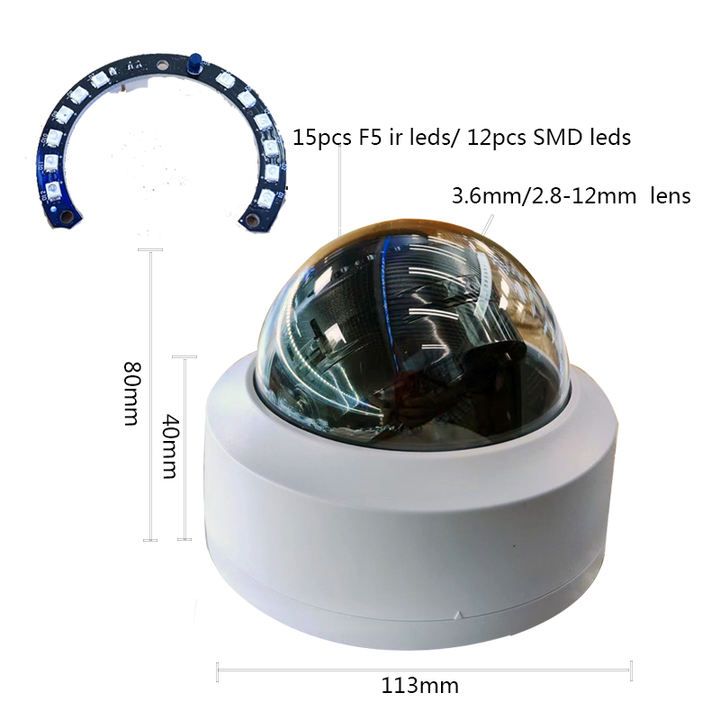 Internet ABS Plastic Dome Camera 4K 8MP POE IP Camera Wholesale Factory