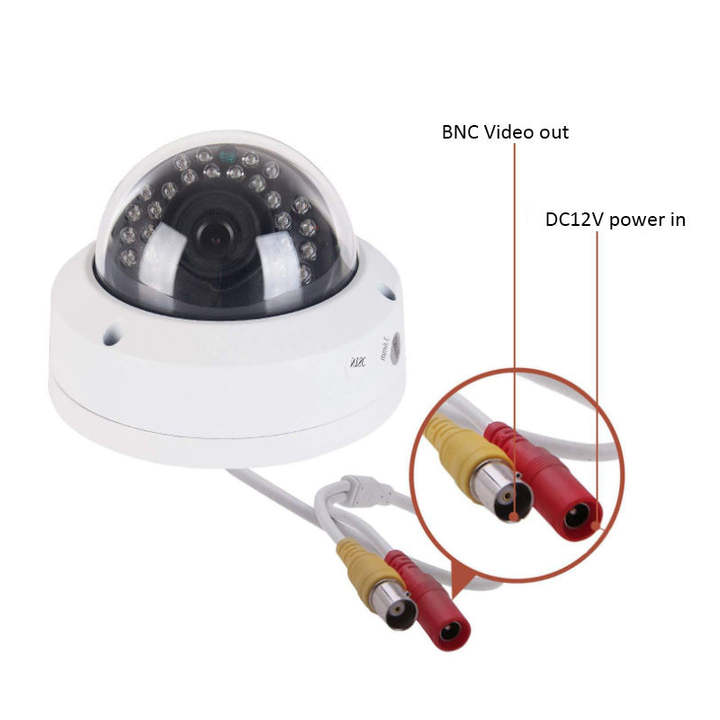 Ir dome white plastic AHD camera 2.0mp 5.0mp 8.0mp HD camera hh265 1080P view home shop surveillance equipment system