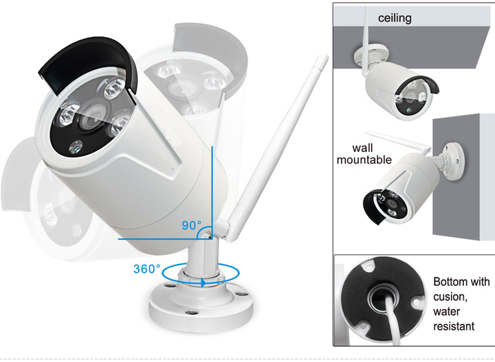 Long Range 8 Channel Wireless CCTV Camera System With 15.6 15.6  Inch Screen Factory Authorized Wholesale Export