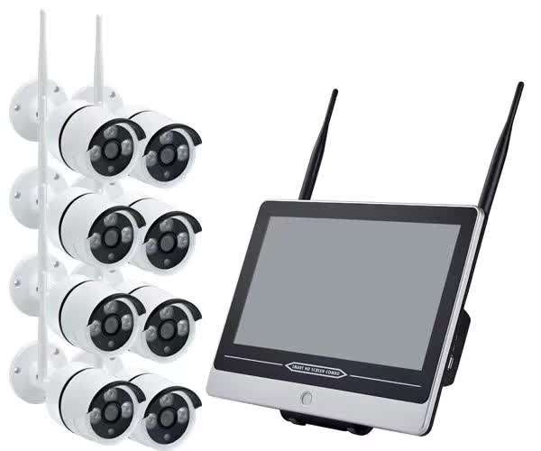 Long Range 8 Channel Wireless CCTV Camera System With 15.6 15.6  Inch Screen Factory Authorized Wholesale Export