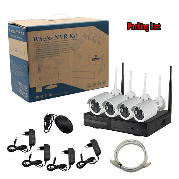 Kadymay Factory Prlce!!! 4chs 1080P Wifi  NVR KITS  Security CCTV Camera Factory Wholesale