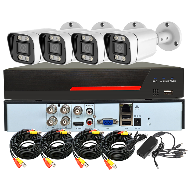 Low price 4 channel 2MP outdoor surveillance cheap cctv system Camera