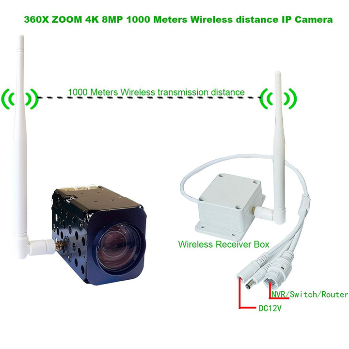 MSTAR338Q  8.0Megapixel Mini 4K 8MP  IP 1000 Meters wireless Distance  Waterproof Mini  wireless CCTV Camera