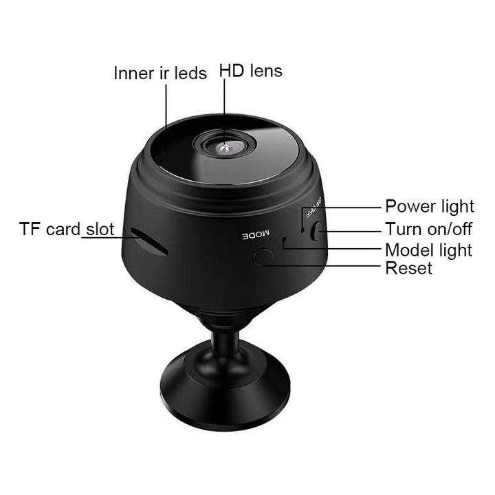 Mini 1080P HD Wifi Wireless IP Network Camera Battery Operated Bullet Style Outdoor Remote Security 1-Year Warranty NVR Data