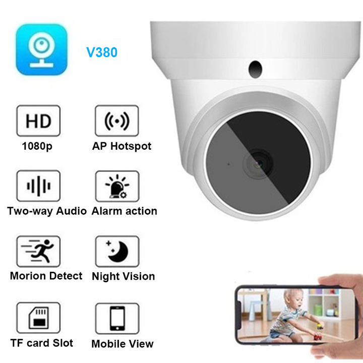 New Design 3.0Megapixels Wifi Rotate IP Dome CCTV Network IP Mini  Wireless Camera Rapid Production Solutions Wholesale