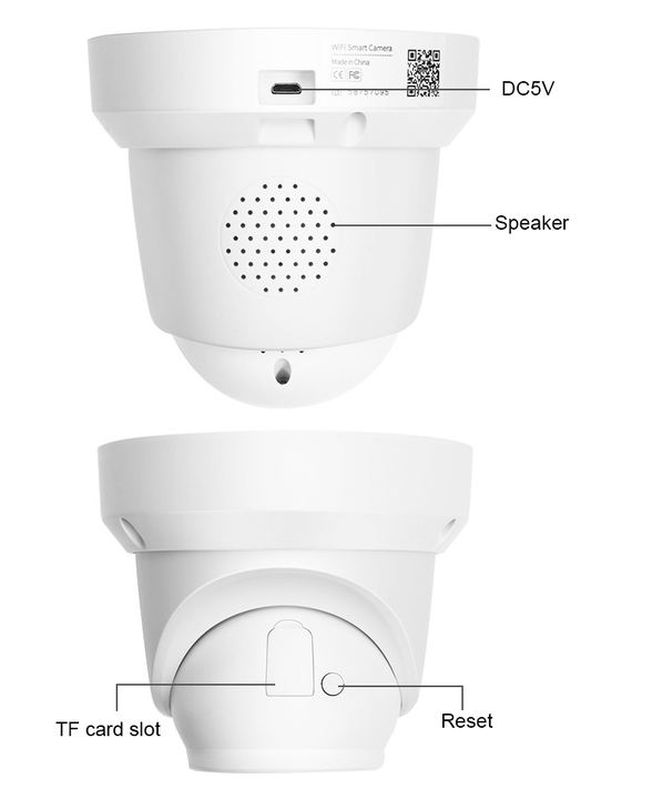 New Design 3.0Megapixels Wifi Rotate IP Dome CCTV Network IP Mini  Wireless Camera Rapid Production Solutions Wholesale