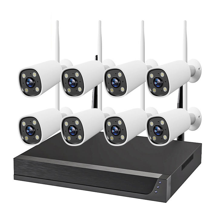 Outdoor Wifi 3MP 8 Channel Security Ip Cctv Camera System Home 8CH Nvr Kit Waterproof Wireless Camera