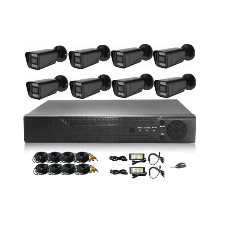 Professional Face Detection 8 Channel Security Camera System Video 4K Ultra Full HD CCTV Camera AHD Kit