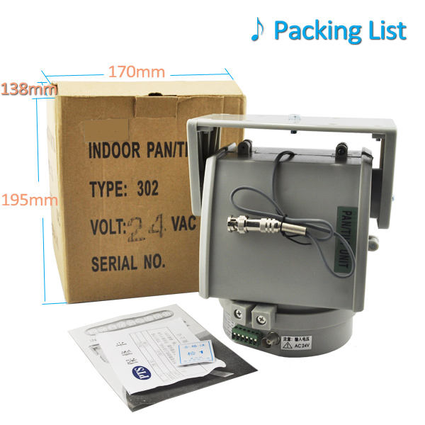 PTZ rotator / indoor /outdoor pan / tilt Factory Wholesale Factory