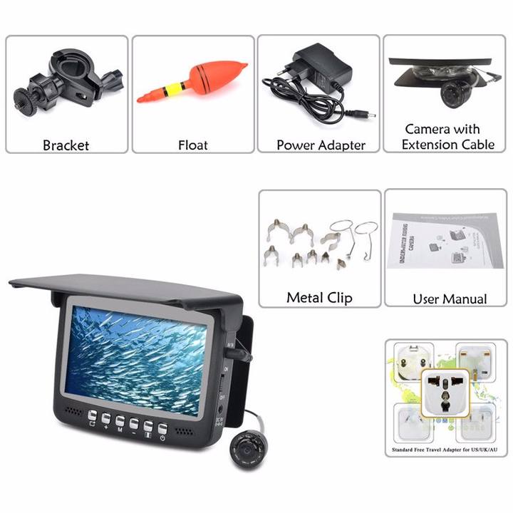 Professional 4.3 LCD 30m Fish Finder Underwater Ice Fishing Camera B2B Factory Pricing Processing