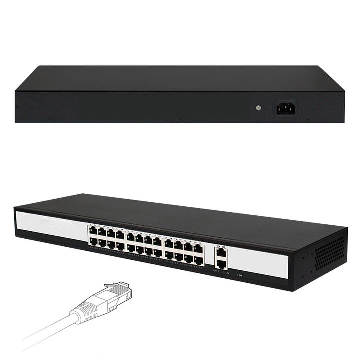 Professional 24chs POE switcher network 1000Mbps Poe Power Supply Mass Wholesale Innovation