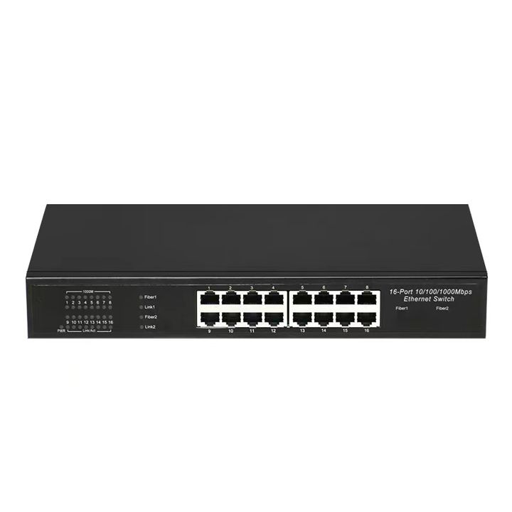 Professional 16chs POE switcher network 1000Mbps poe Power Supply Export Manufacturing