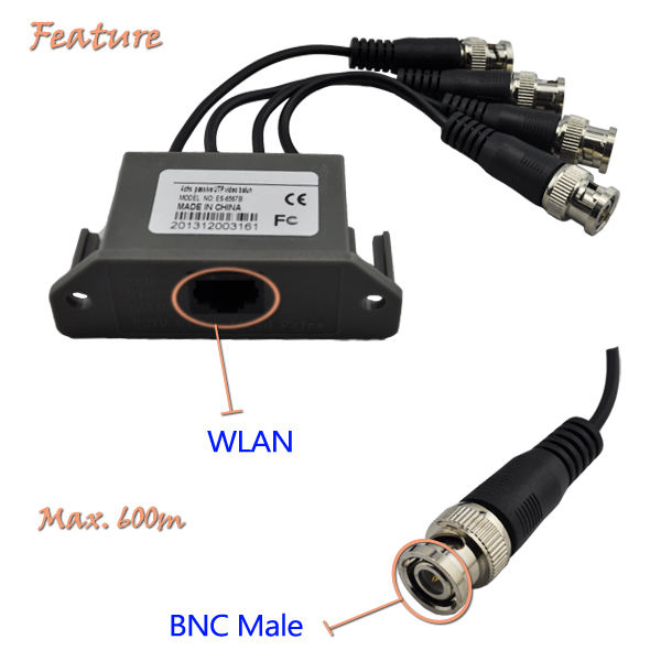 Passive/Active UTP Video/Audio Balun Transfer