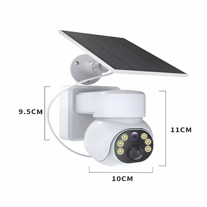 Professional Tuya Smart APP 2MP WIFI version  Battery(7500mAh) Solar power Double light IP Pan&Tilt Camera Manufacturing Solutions