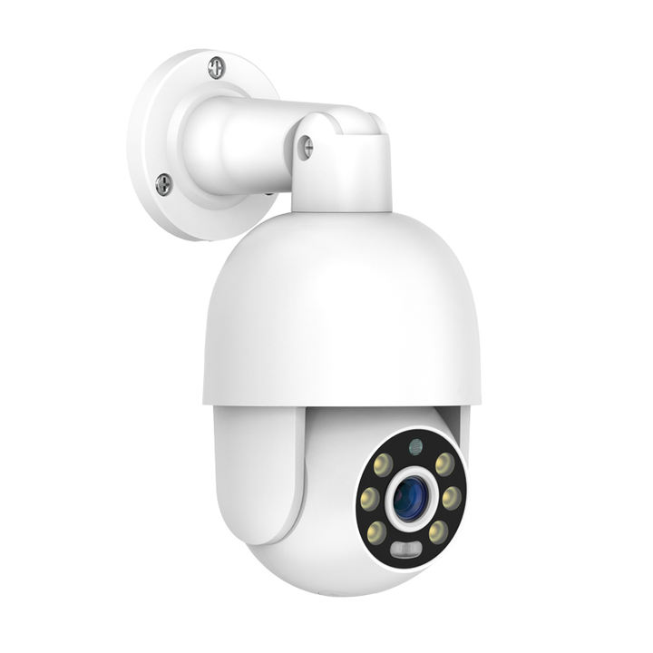 Red Blue Light Sound Alarm Human Auto Tracking Color Night 8MP 4K POE Outdoor PTZ Camera Two Way Audio Manufacturing and Export B2B