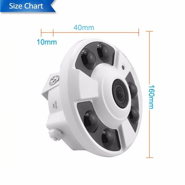 Security CCTV Analog Warm Leds Color Night Panoramic 2MP IMX323 Fish eye Len AHD Camera Factory Wholesale