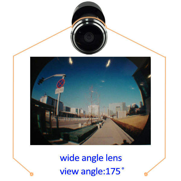 SONY IMX322 AHD Door 1.78mm Fisheye Lens CCTV 1080P AHD Camera