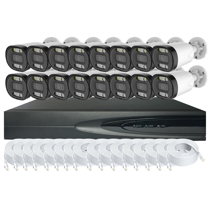 Seetong 16 Channel 25fps  5MP IP POE Network Outdoor  Security Camera System Manufacturing Services Export
