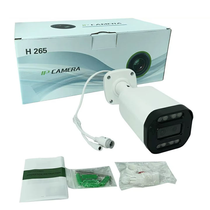 Seetong 5.0Megapixel Blacklight HD Outdoor Dual light Double Len PoE Security IP Camera Housing Night Vision CCTV with Audio China Exporter B2B