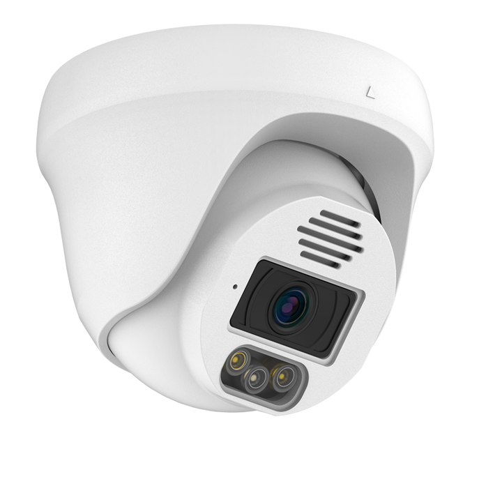 Smart AI Red Blue Light Alarm CCTV Security System 8MP IP Dome Camera With Audio In Stock Wholesale B2B Pricing Outlet