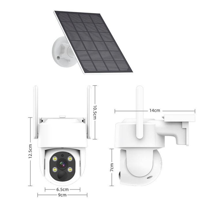 Solar power Battery 4.0Megapixel Wifi Solar power  IR IP PT  Outdoor Solar Panel CCTV  Camera Direct Supplier Pricing Custom Solutions