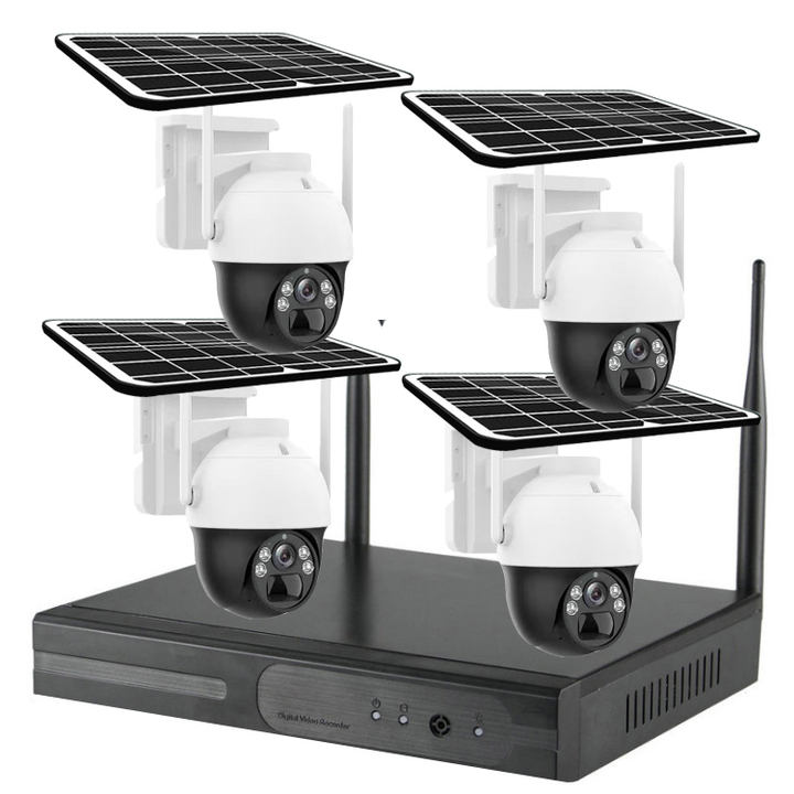 Solar 3.0mp IP pro App Network Video recorder Su rveillance NVR Kit 265 full new outdoor 20meter IR IR PTZ IP camera Efficient Manufacturing Outlet