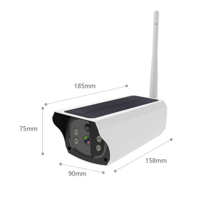 Smart Life 2.0 Megapixel Ip PIR  Wifi Battery Camera De Surveillance Solaire System China Exporter Custom Solutions
