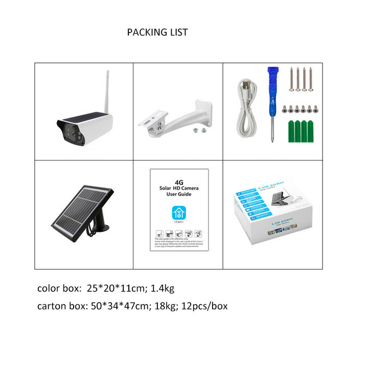 Smart Life 2.0 Megapixel Ip PIR  Wifi Battery Camera De Surveillance Solaire System China Exporter Custom Solutions