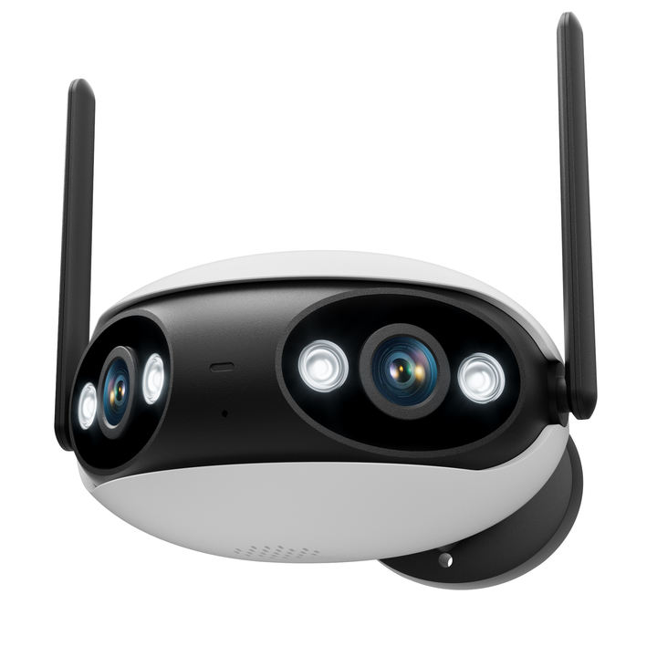 Super Wide Angle Binocular Panoramic View 4 MP Outdoor Security Network Bullet Camera With Color Night Vision B2B Factory Pricing Supplier